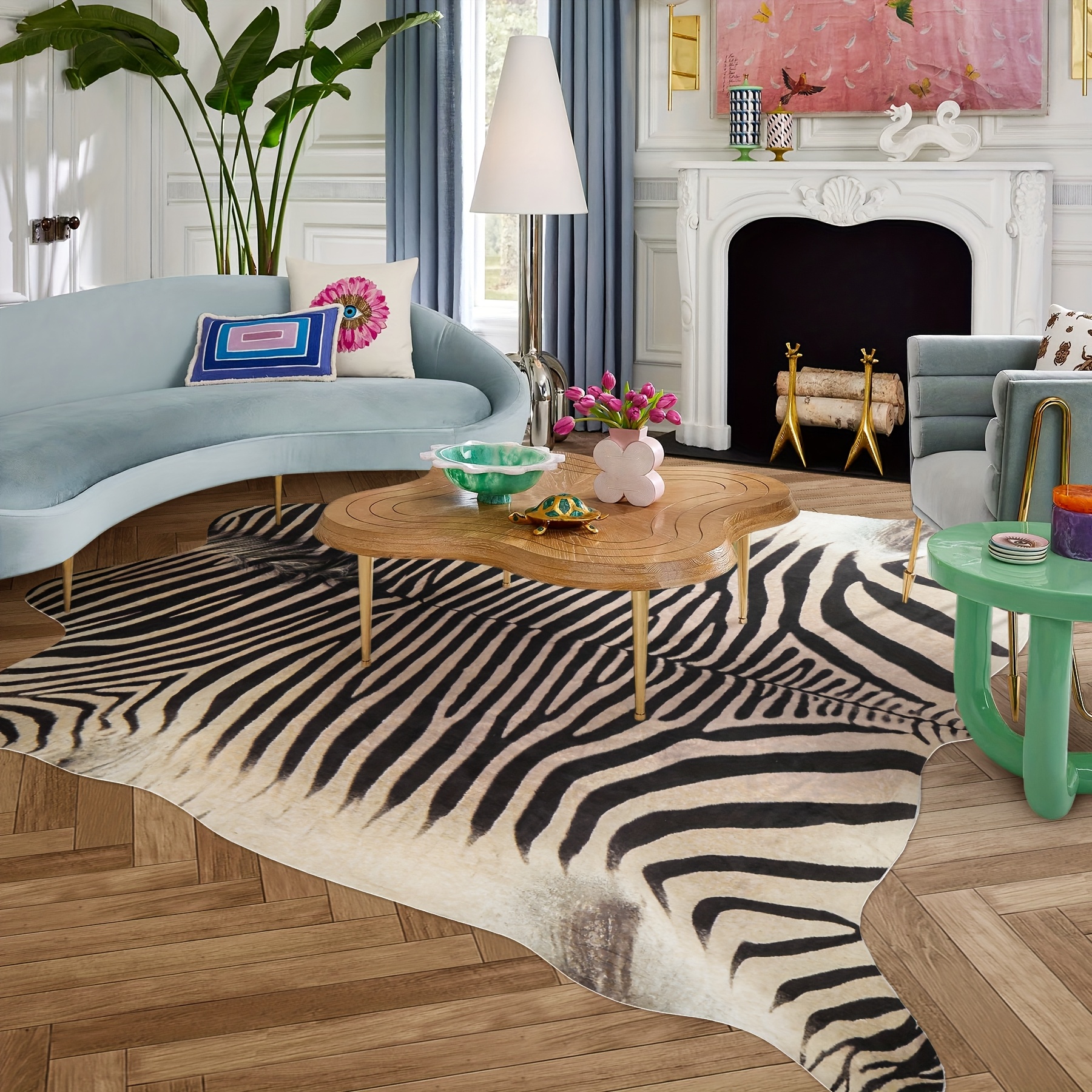 Cowhide Rug Faux - Faux Cowhide Rug, Western Style 6.2