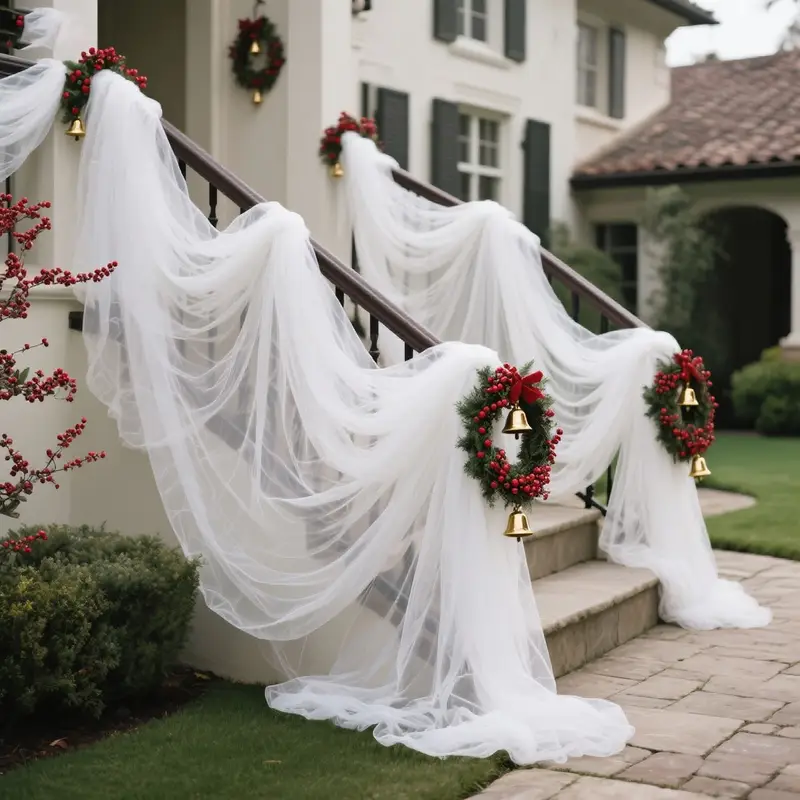 Linen Table Runner - DIY Decoration Tulle Arch Draping Fabric