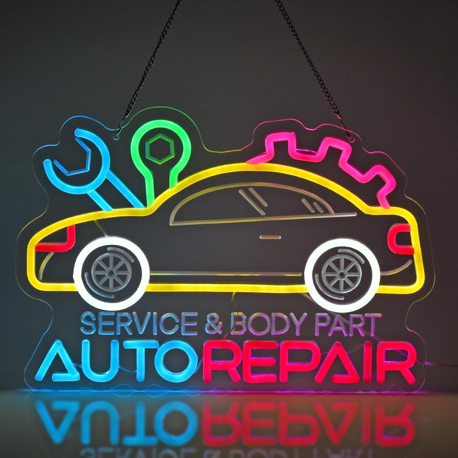 Home Decor Light - Auto Repair Neon Sign Neon Light