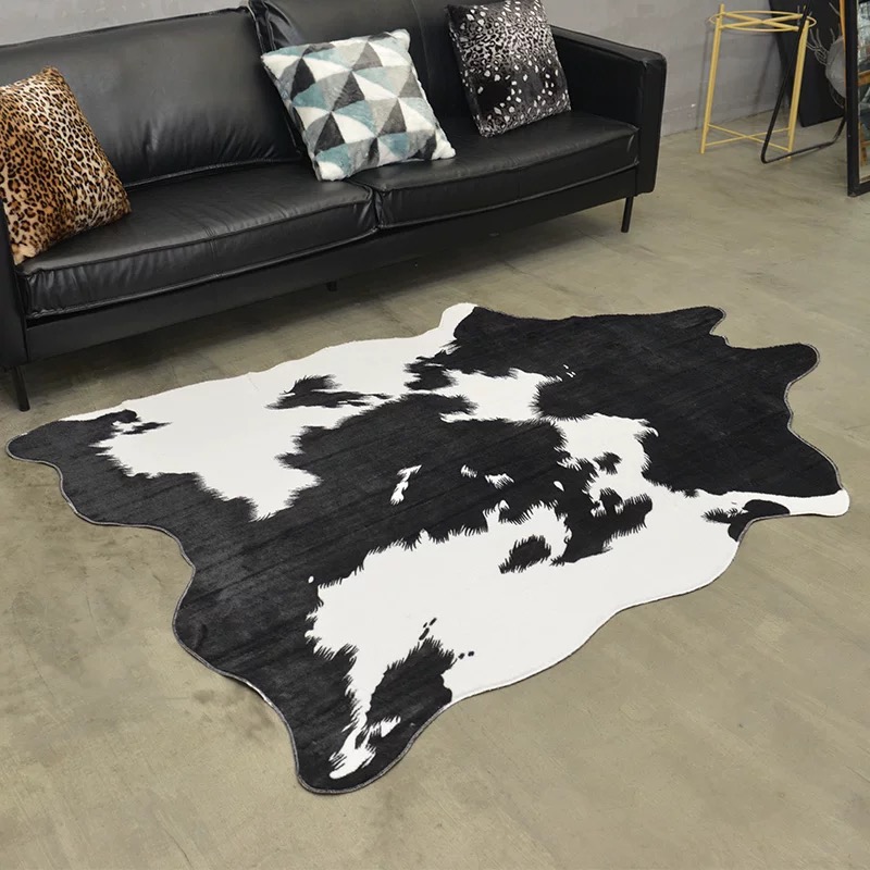 Cowhide Rug Faux - American Style Faux Fur Cowhide Rugs