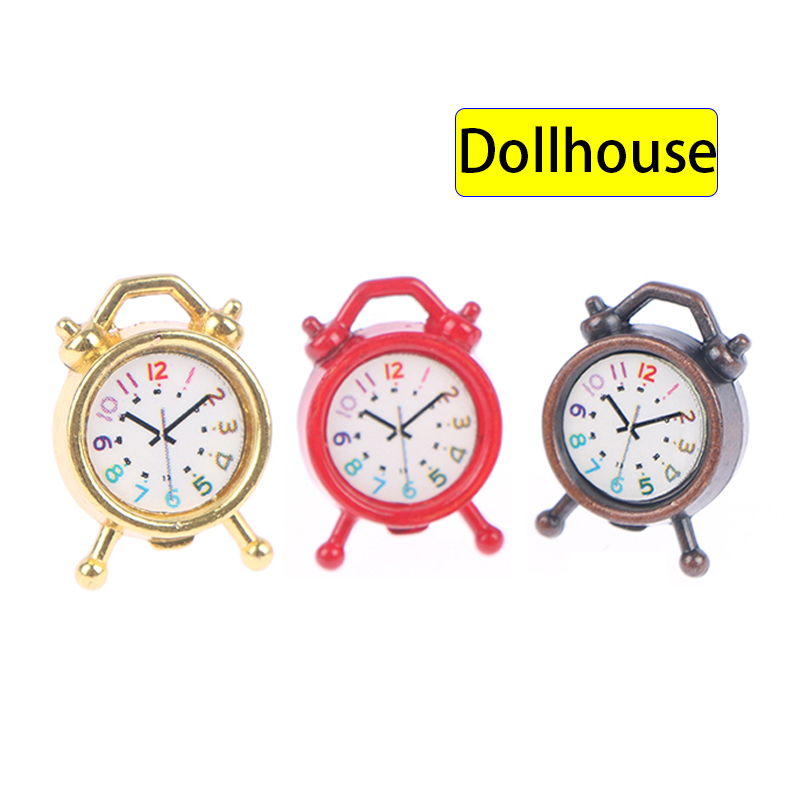 Home Decor Furniture - 1PC 1:12 Scale Alarm Clock Doll