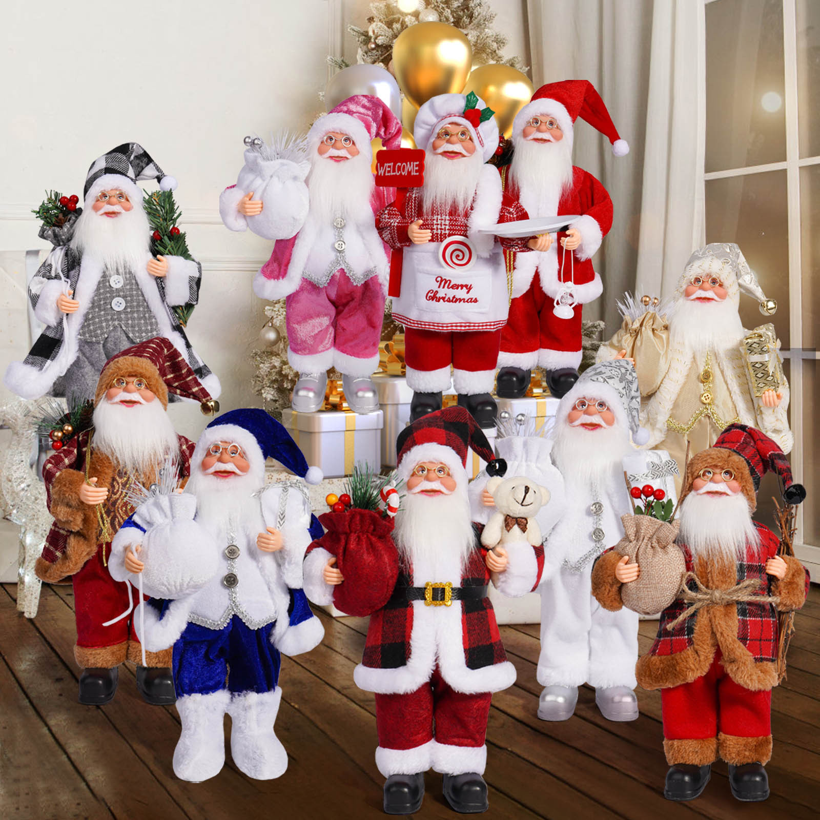 Home Decor Trends 2025 - Santa Claus Doll Children Doll Xmas