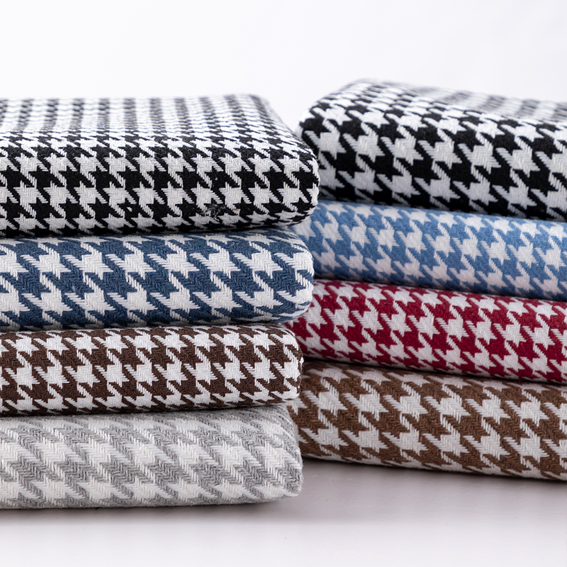 Linen Table Runner - 146cm Width High-grade Houndstooth Fabrics Cotton