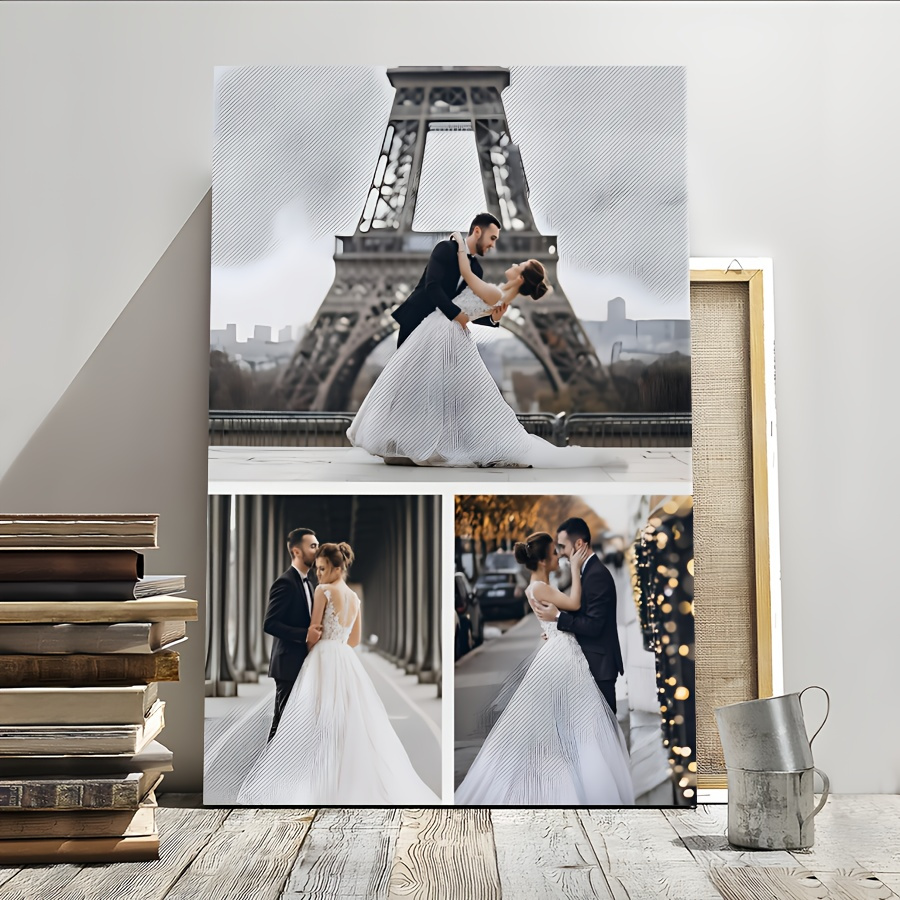 Home Decor Free Images - 2D flat-1pc Framed Canvas Canvas Collage