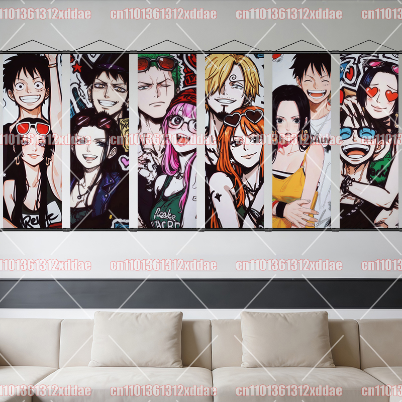 Canvas Painting - One Piece Scroll Painting Anime Poster
