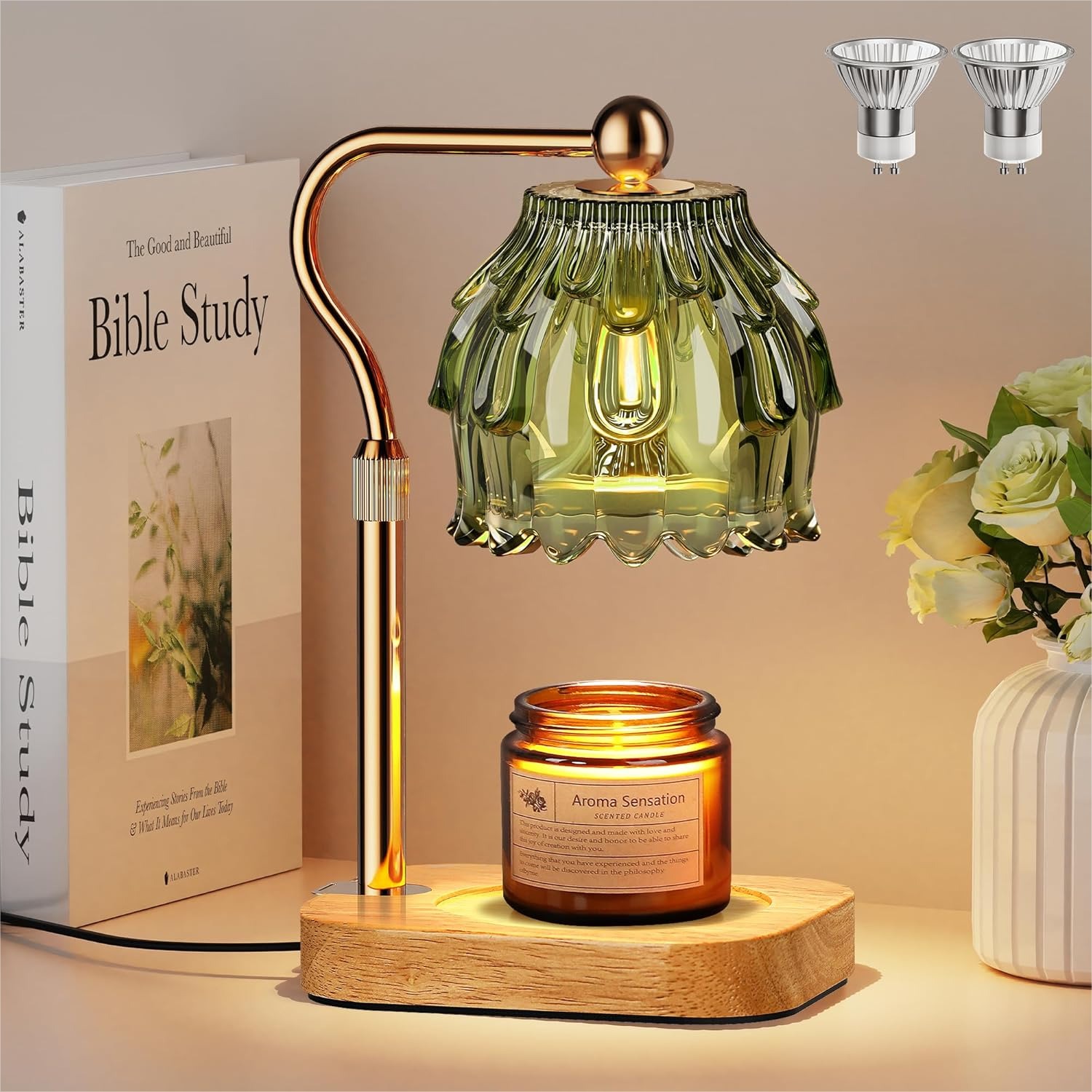 Home Decor Free Images - Candle Warmer Lamp with Timer Dimmer,