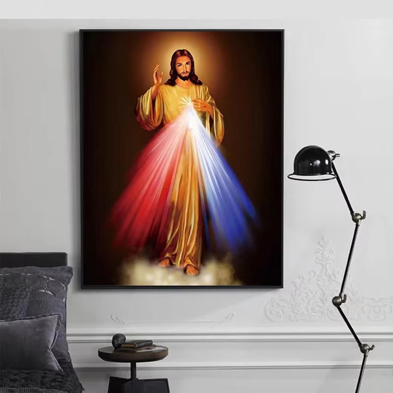 Home Decor Quotes - 1pc frameless Canvas Painting Divine Mercy