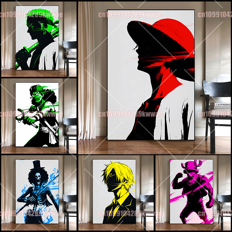 Canvas Painting - Anime One Piece Poster Nami Sanji