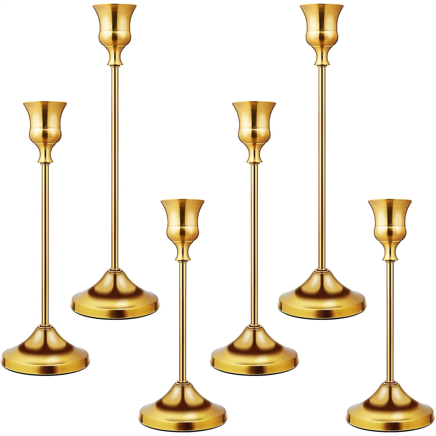Metal Taper Candle Holders Set - Home Decor Free Images 评论和价格