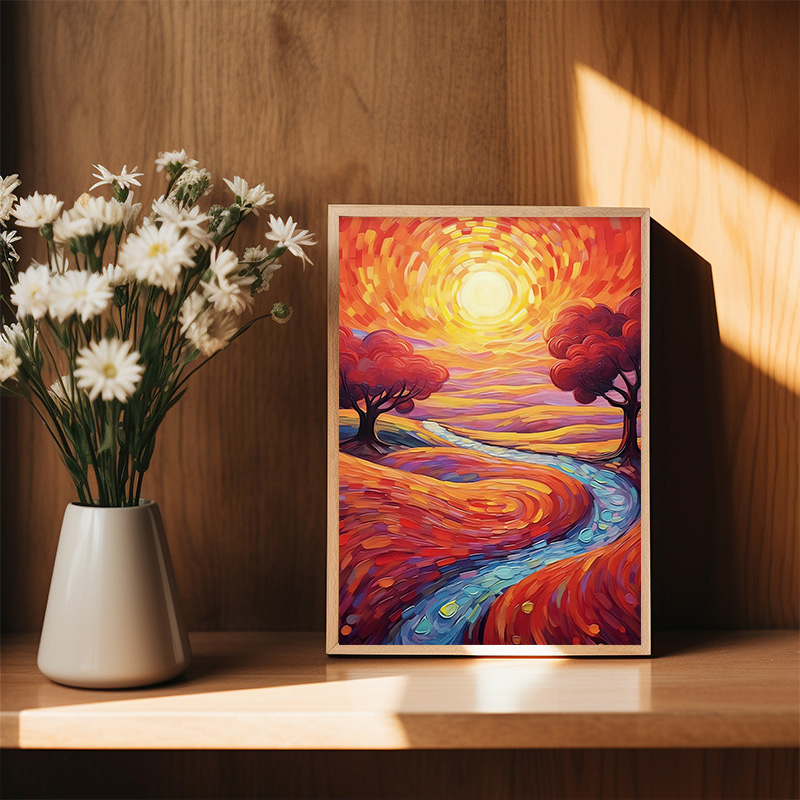 Colorful Impressionist Landsca - Home Decor Color Palettes 评论和价格