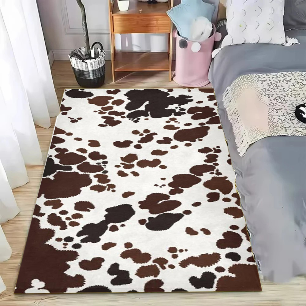 Faux Cowhide Pattern Area Rug  - Cowhide Rug Faux 评论和价格