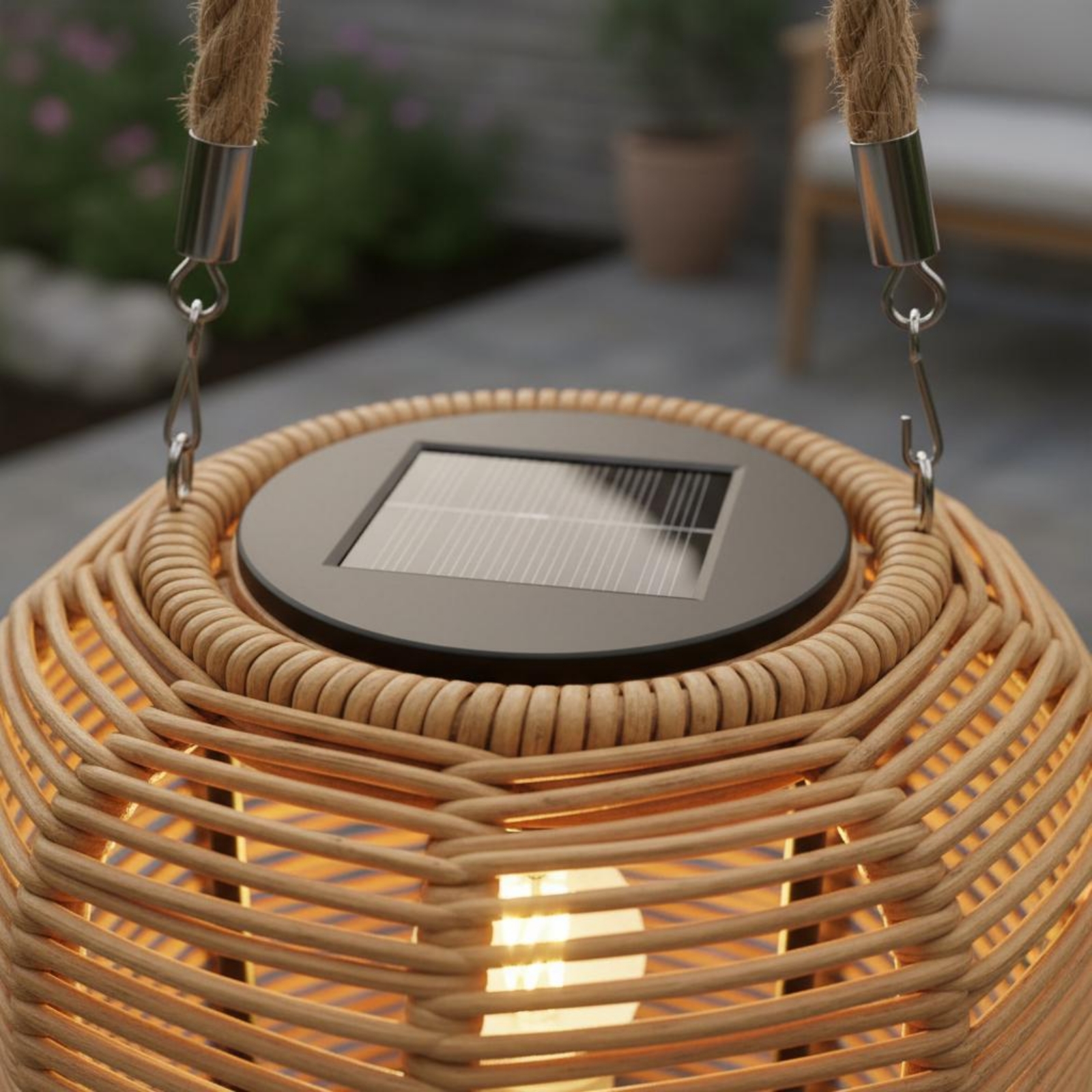 Handwoven Solar Lantern Braide - Home Decor Light 评论和价格
