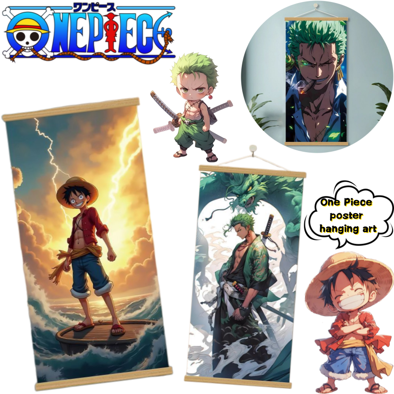 New One Piece Luffy Roronoa Zo - Home Decor Wall Art 评论和价格