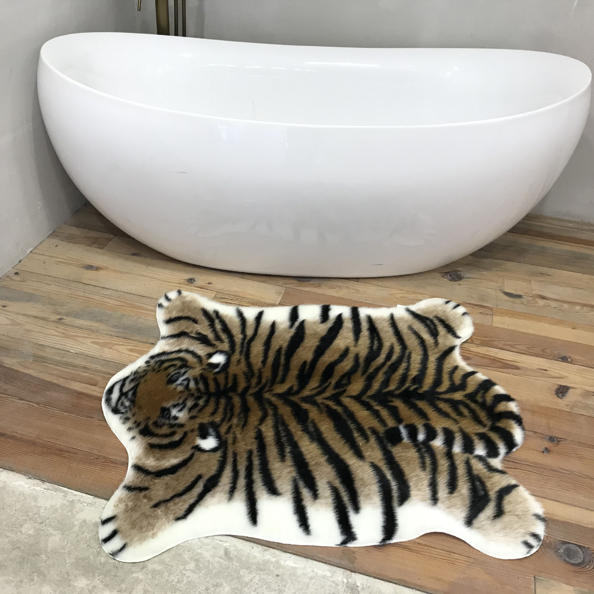 New Tiger Printed Rug  Cowhide - Cowhide Rug Faux 评论和价格