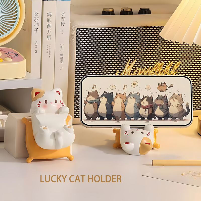 Cute Cartoon Cat Desktop Ornam - Home Decor Accessories 评论和价格