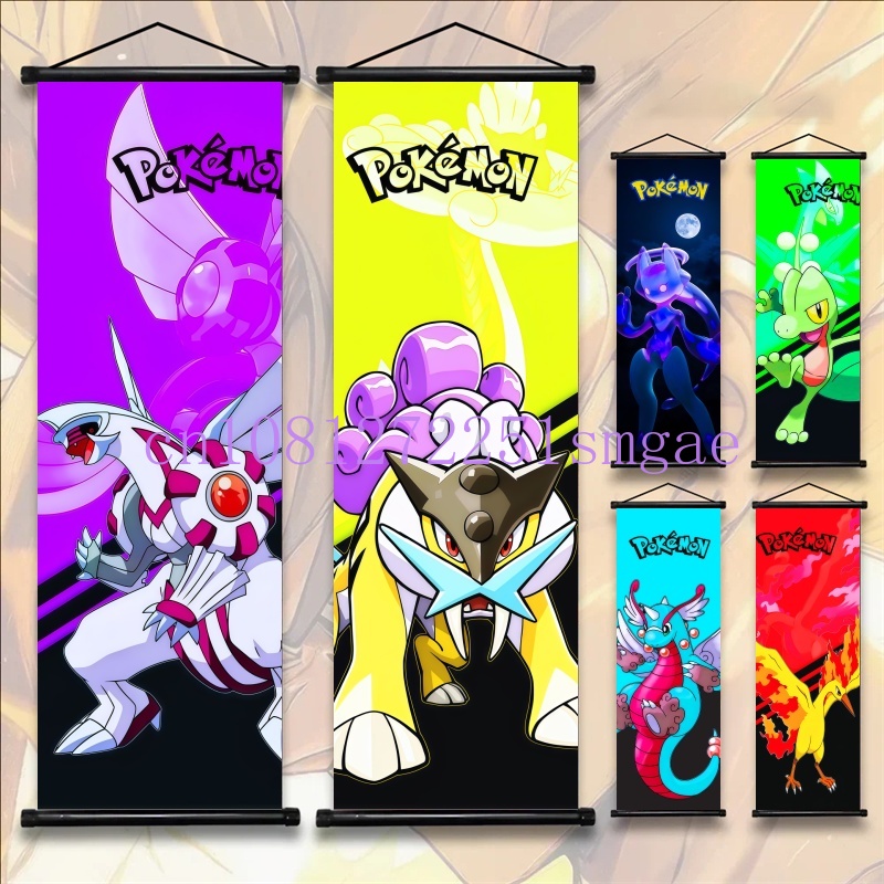 Pokémon Anime HD Scroll Painti - Canvas Painting 评论和价格