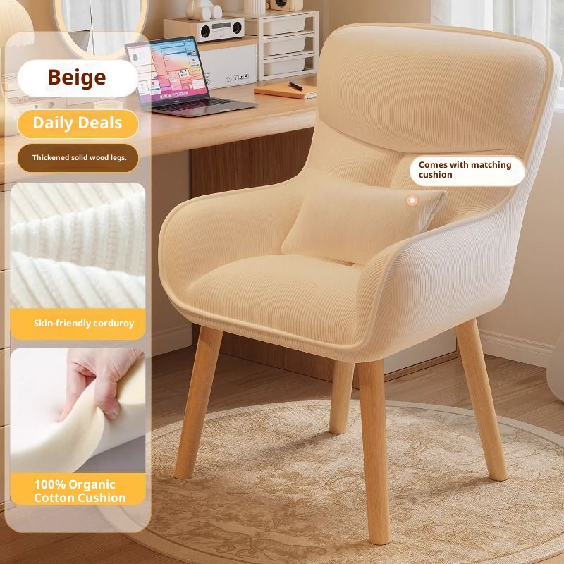 Bedroom chair, backrest makeup - Home Decor Furniture 评论和价格