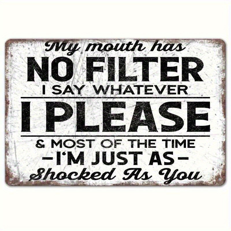 Satirical Metal Vintage Wall S - Home Decor Quotes 评论和价格