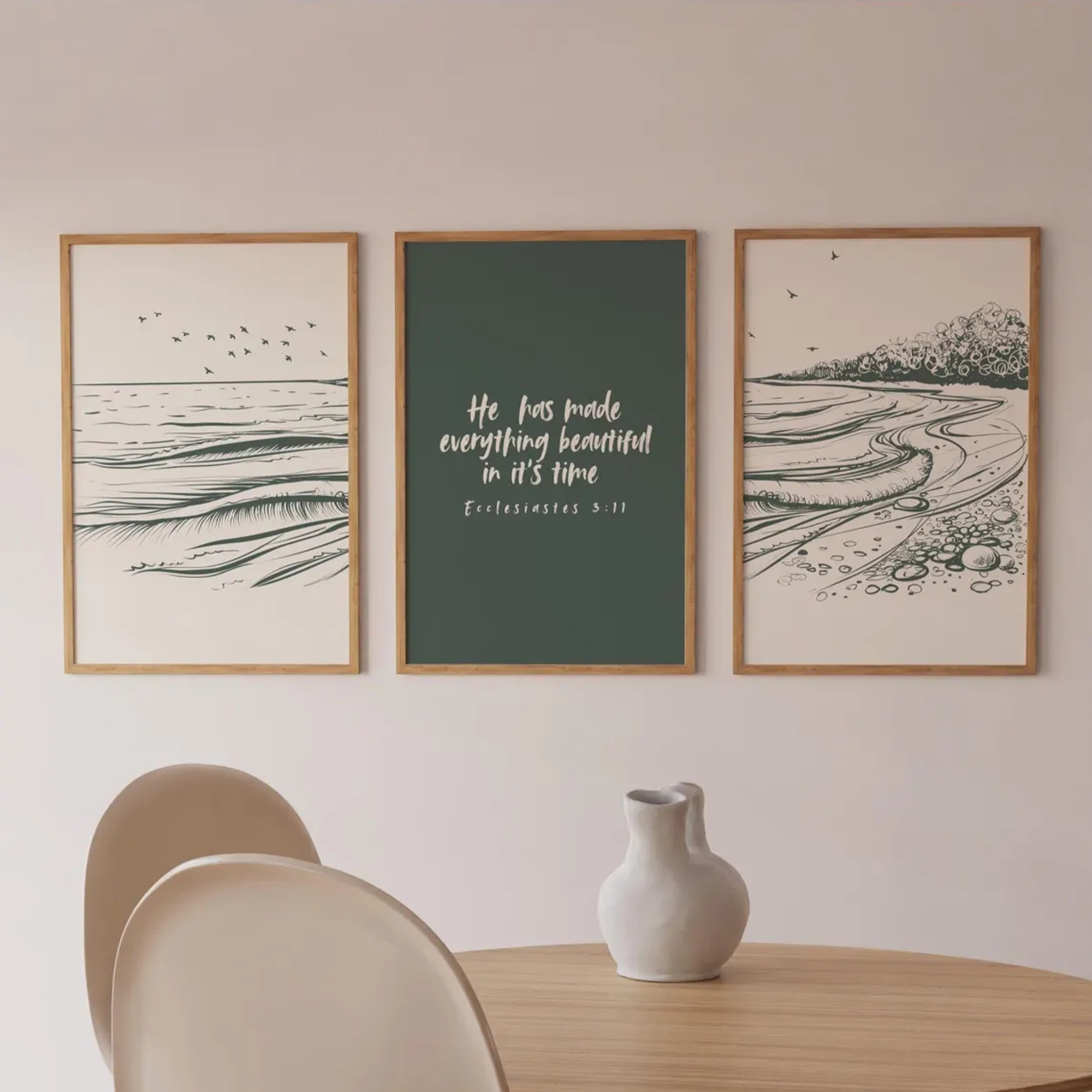 Minimalist Bible Verse  Script - Home Decor Quotes 评论和价格