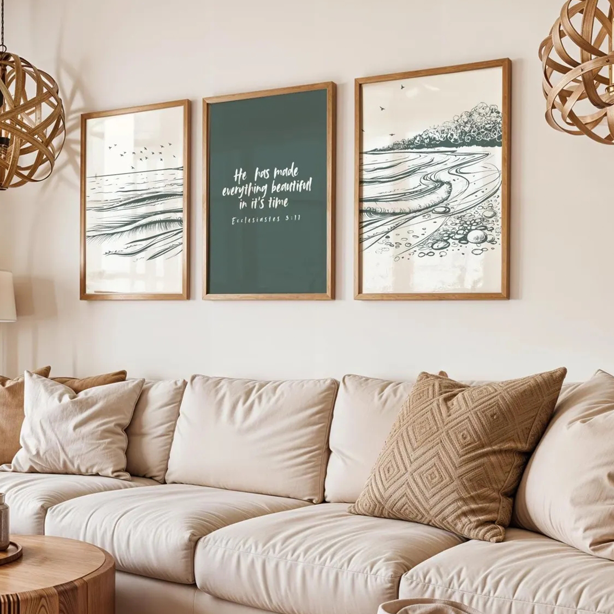 Minimalist Bible Verse  Script - Home Decor Quotes 评论和价格
