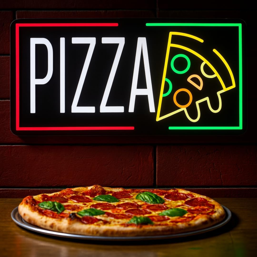 Pizza Neon Sign Business USB L - Home Decor Light 评论和价格