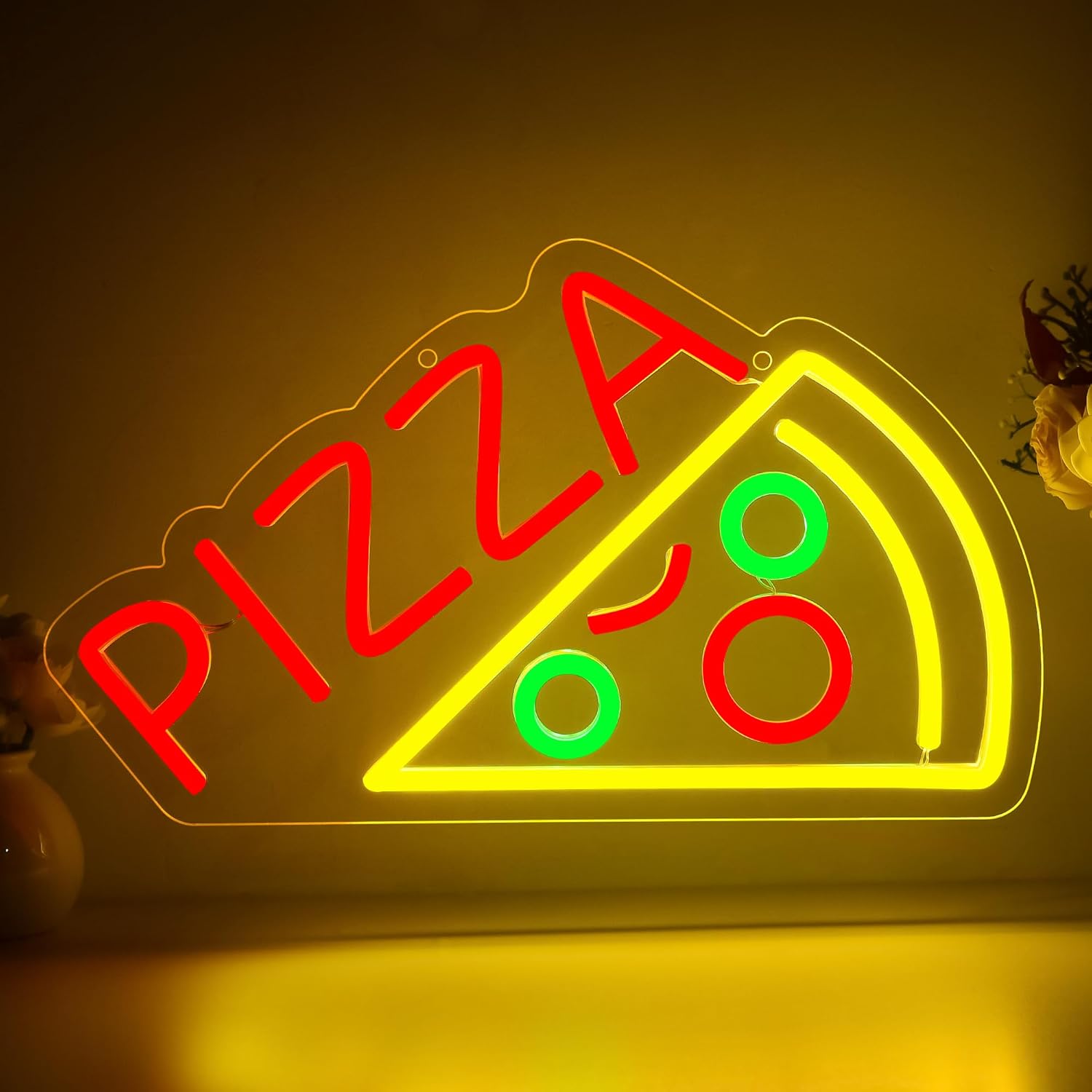 Pizza Neon Sign Business USB L - Home Decor Light 评论和价格