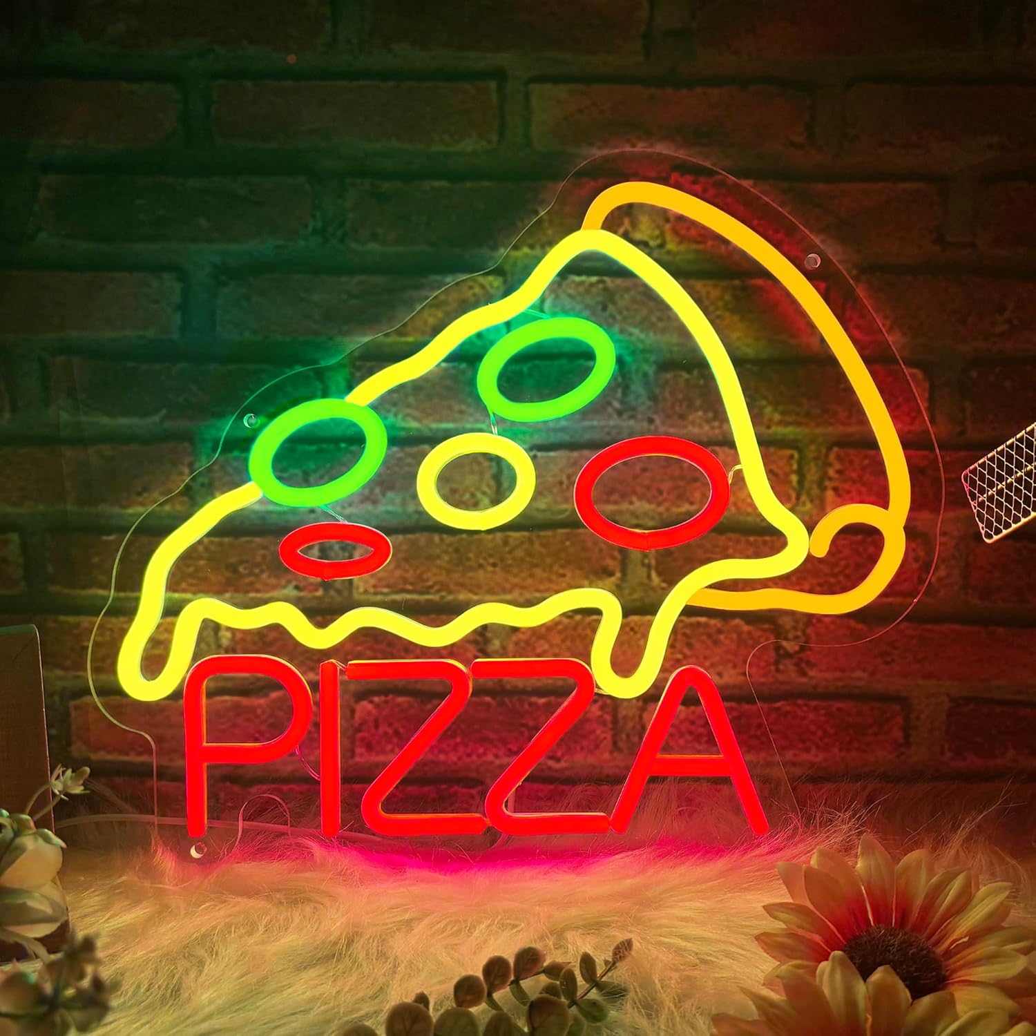 Pizza Neon Sign Business USB L - Home Decor Light 评论和价格