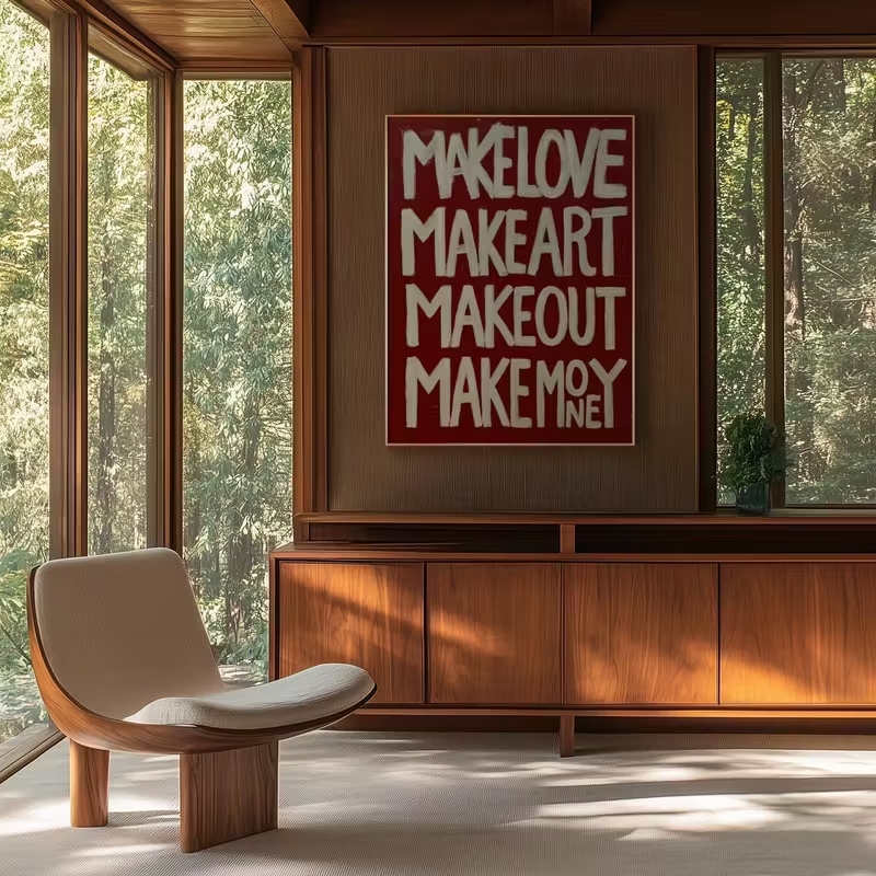 Modern,Retro Self Made Love Ki - Home Decor Quotes 评论和价格