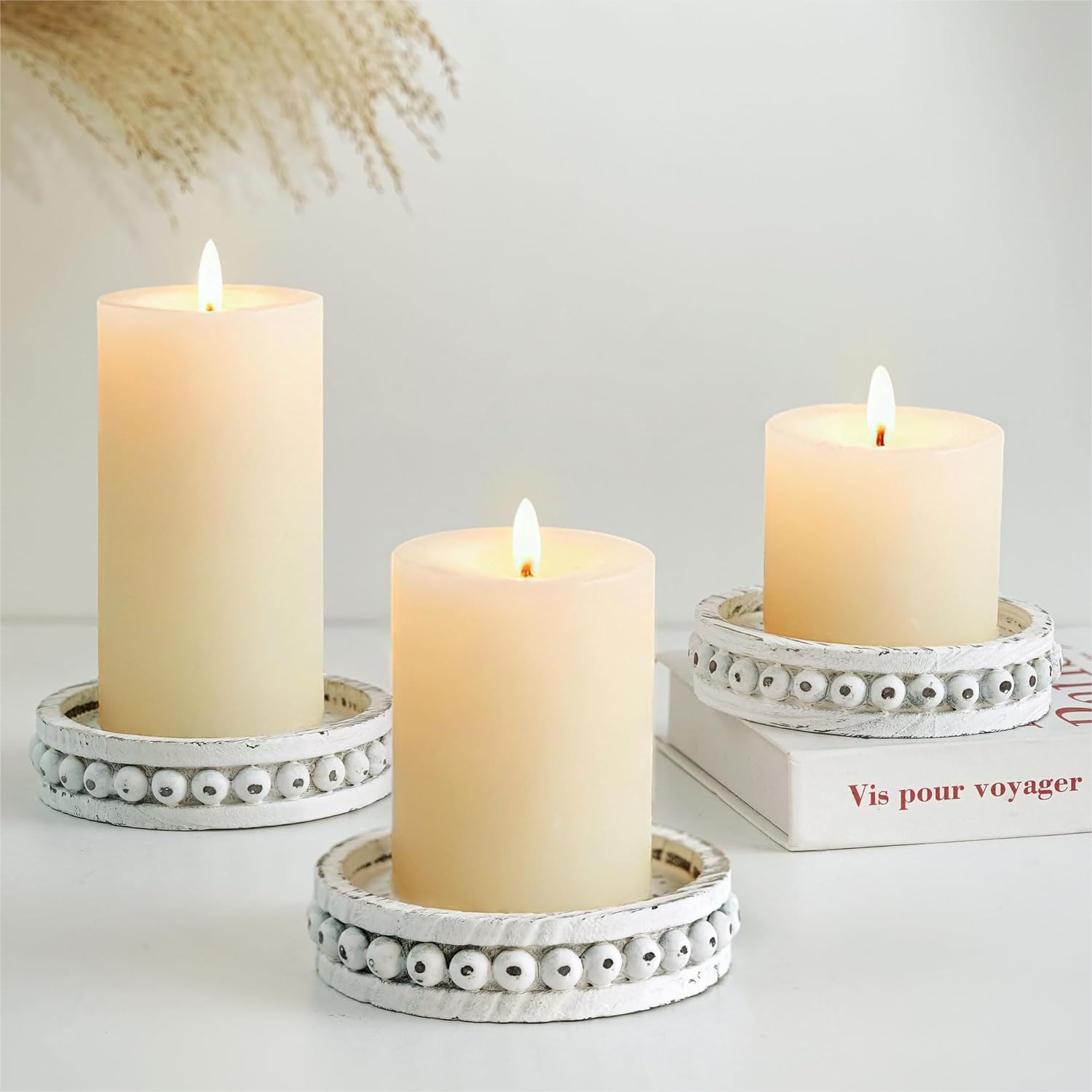 Wooden Candle Holder for Pilla - Home Decor Free Images 评论和价格