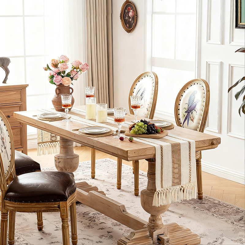 4/6/8 Sets Boho Dining Table D - Linen Table Runner 评论和价格