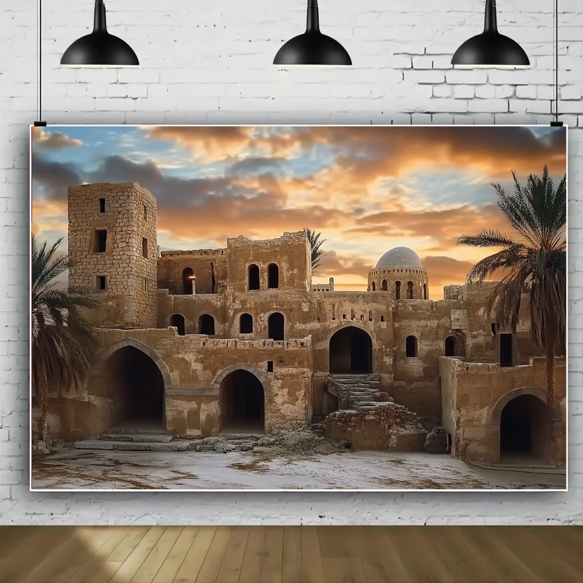 ancient castle sunset tapestry - Home Decor Color Palettes 评论和价格