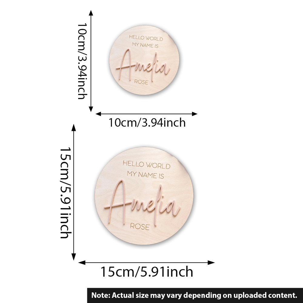 Personalised Wooden Hello Worl - Home Decor Wall Art 评论和价格
