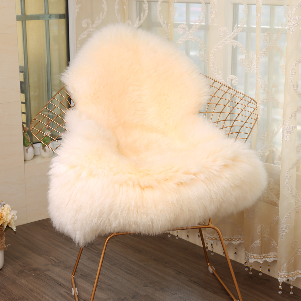 MUZZI 100% Real Sheepskin Chai - Cowhide Rug Faux 评论和价格