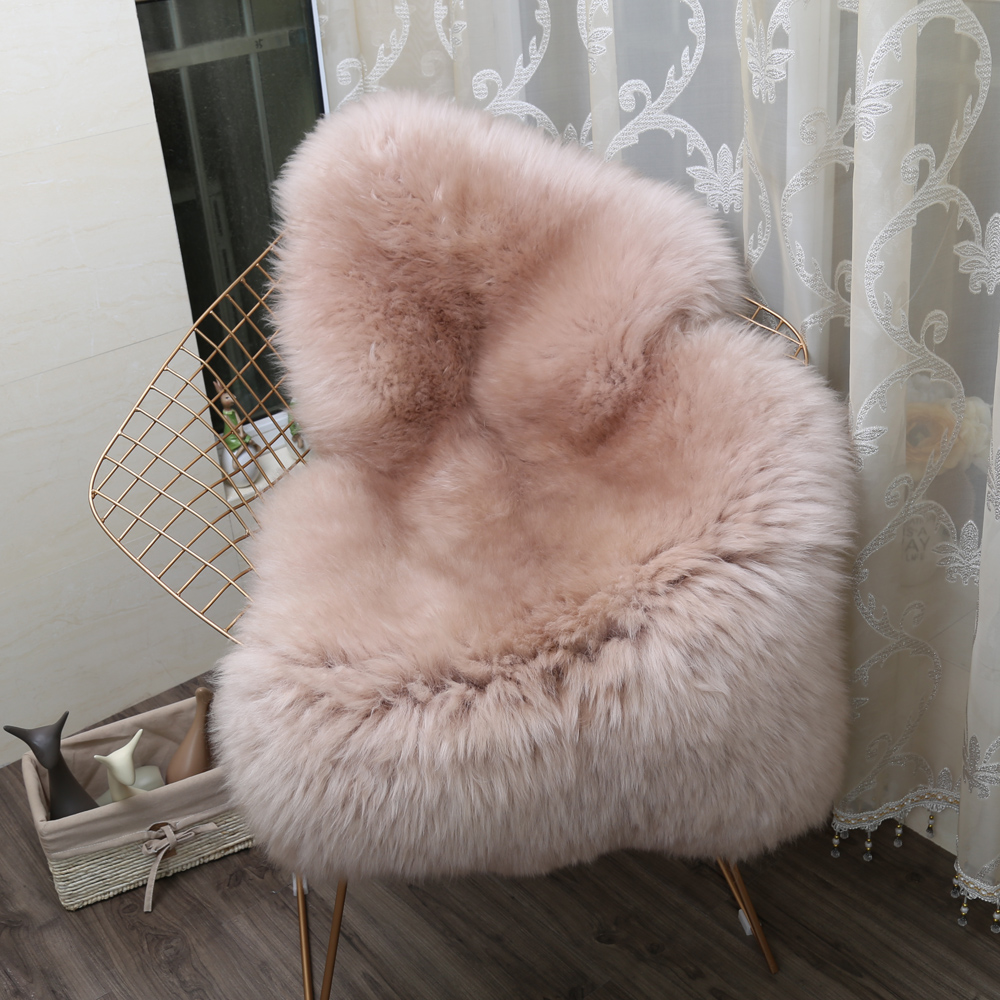 MUZZI 100% Real Sheepskin Chai - Cowhide Rug Faux 评论和价格