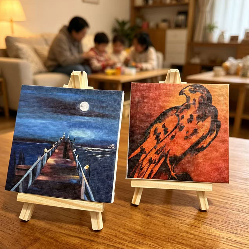 Mini Easel Artists Mini Shelf  - Canvas Painting 评论和价格
