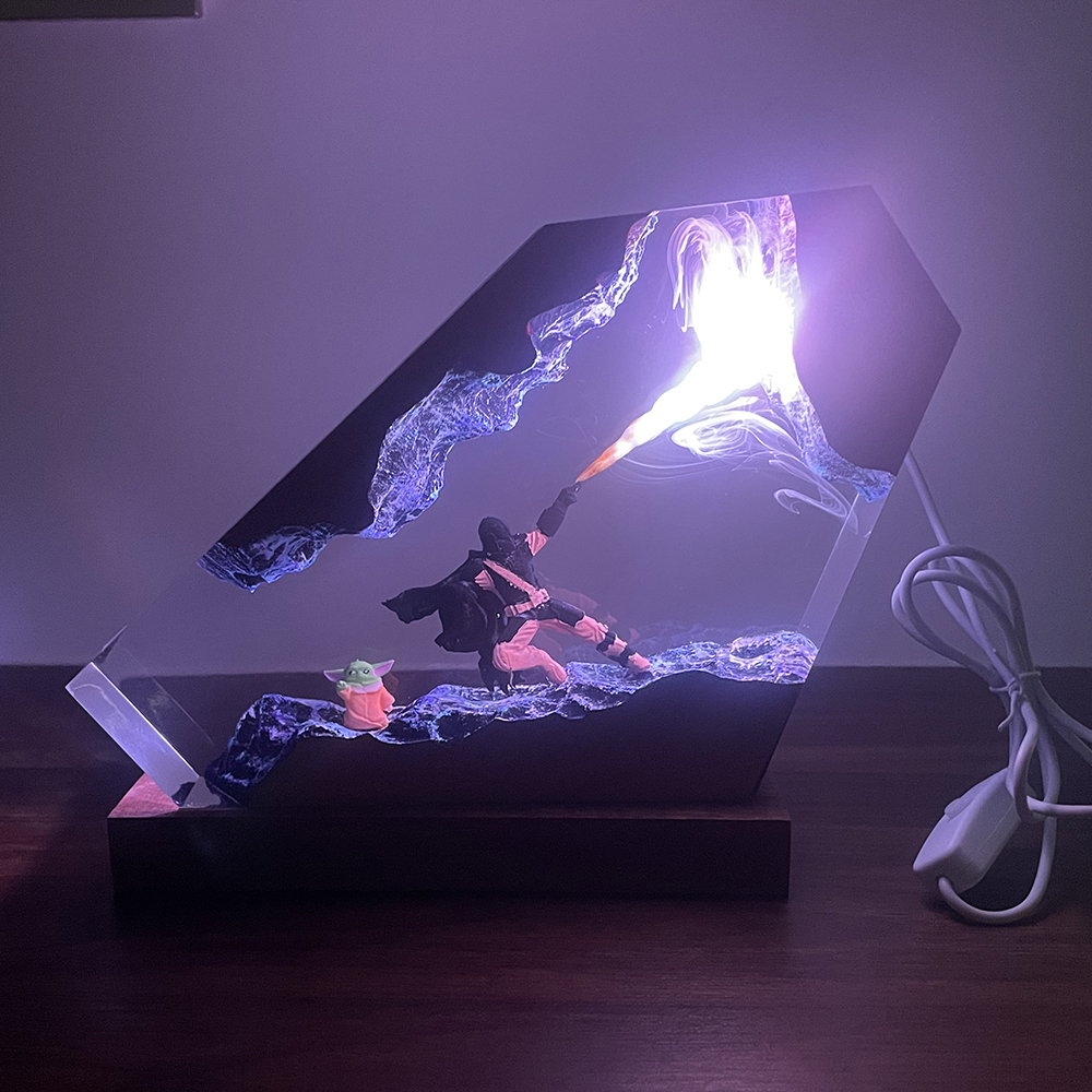 Table Resin Lamp Sci-fi Figure - Home Decor Accessories 评论和价格