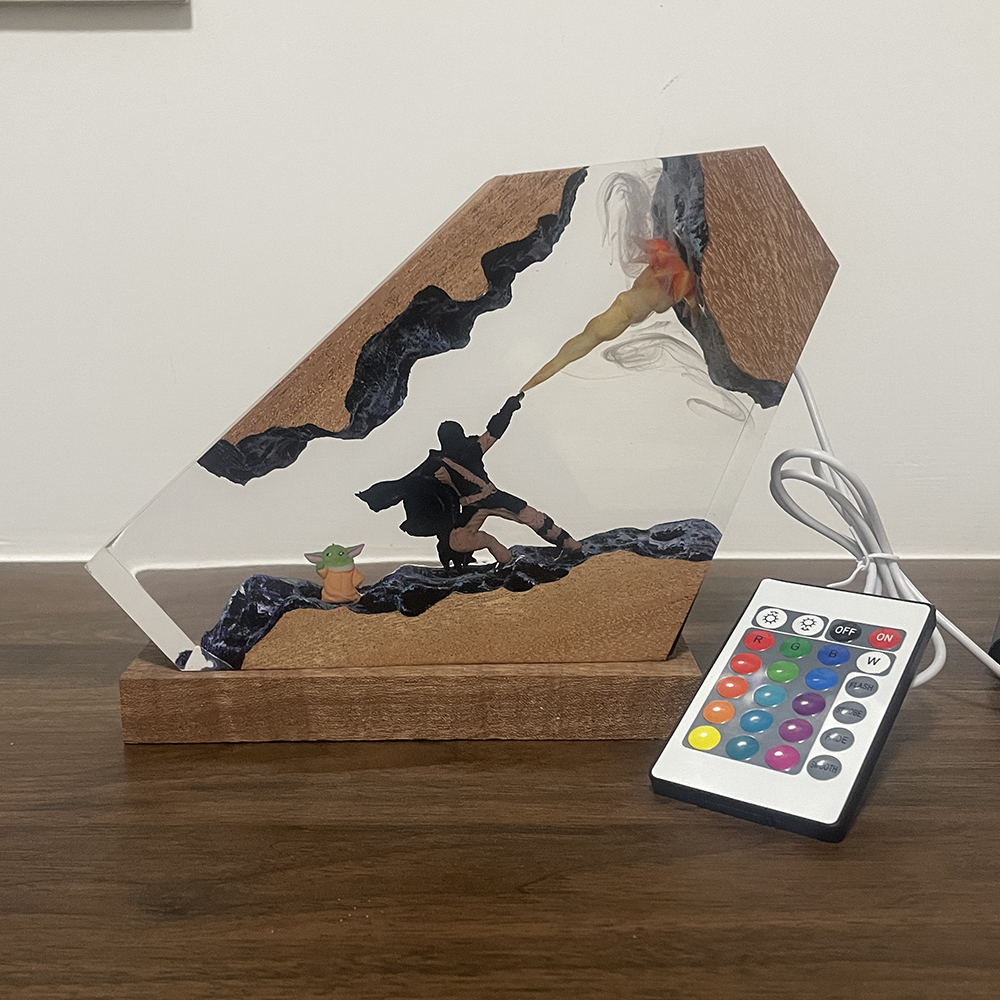 Table Resin Lamp Sci-fi Figure - Home Decor Accessories 评论和价格
