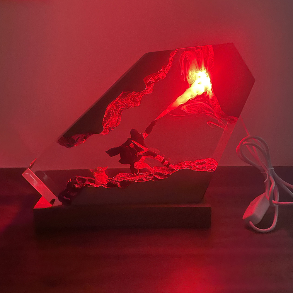 Table Resin Lamp Sci-fi Figure - Home Decor Accessories 评论和价格