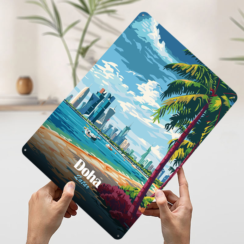 Doha Qatar: Beach and Skyline  - Home Decor Qatar 评论和价格