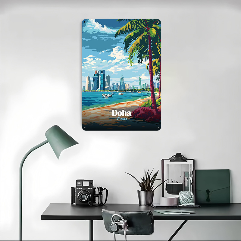 Doha Qatar: Beach and Skyline  - Home Decor Qatar 评论和价格