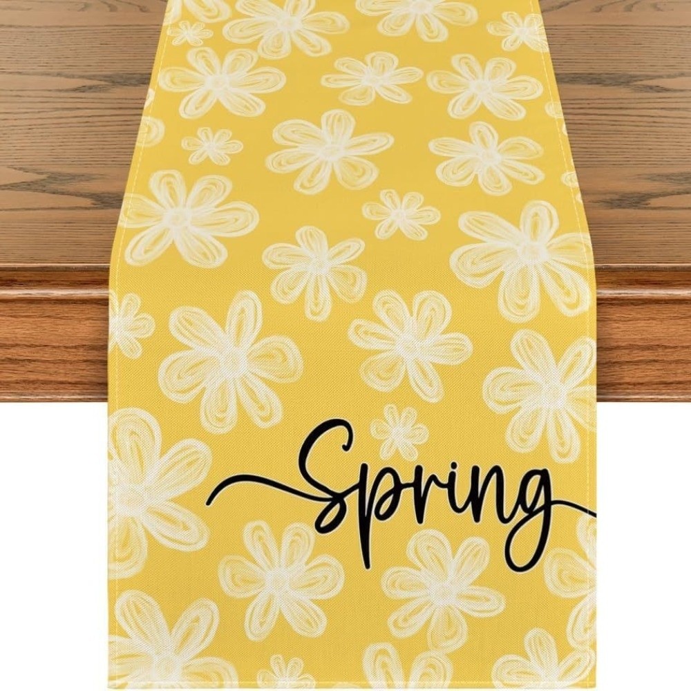 Elegant Fresh Style Dinning Ta - Linen Table Runner 评论和价格