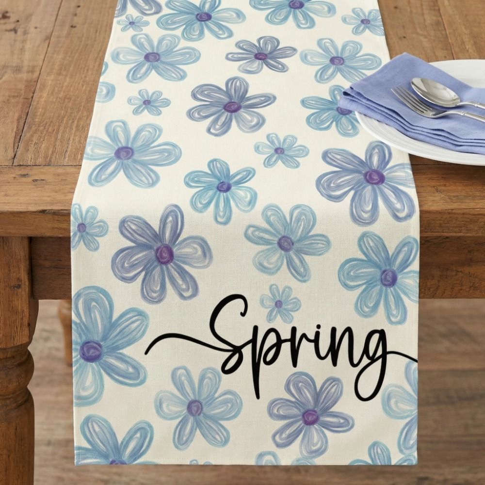 Elegant Fresh Style Dinning Ta - Linen Table Runner 评论和价格