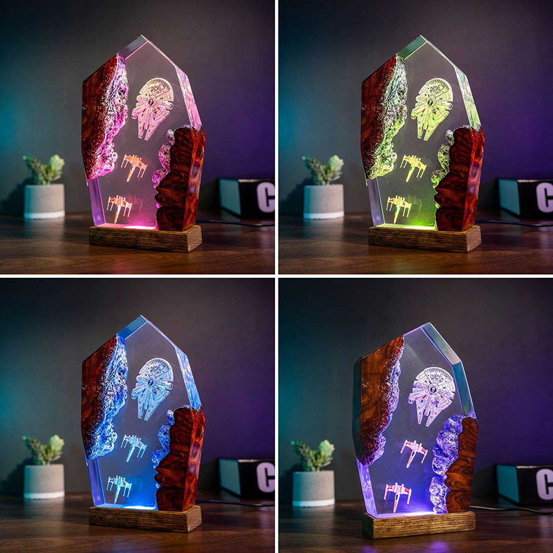 Table Resin Lamp Universe War  - Home Decor Accessories 评论和价格