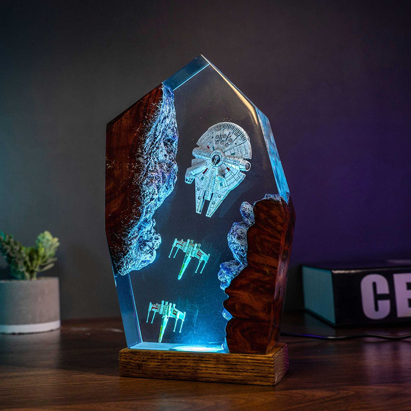 Table Resin Lamp Universe War  - Home Decor Accessories 评论和价格