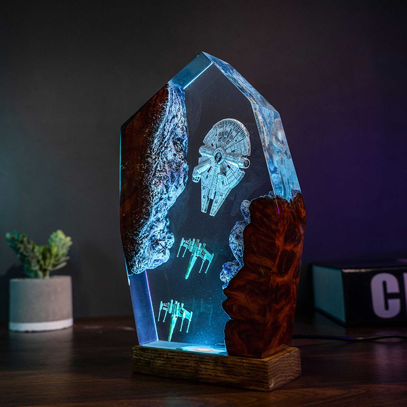 Table Resin Lamp Universe War  - Home Decor Accessories 评论和价格