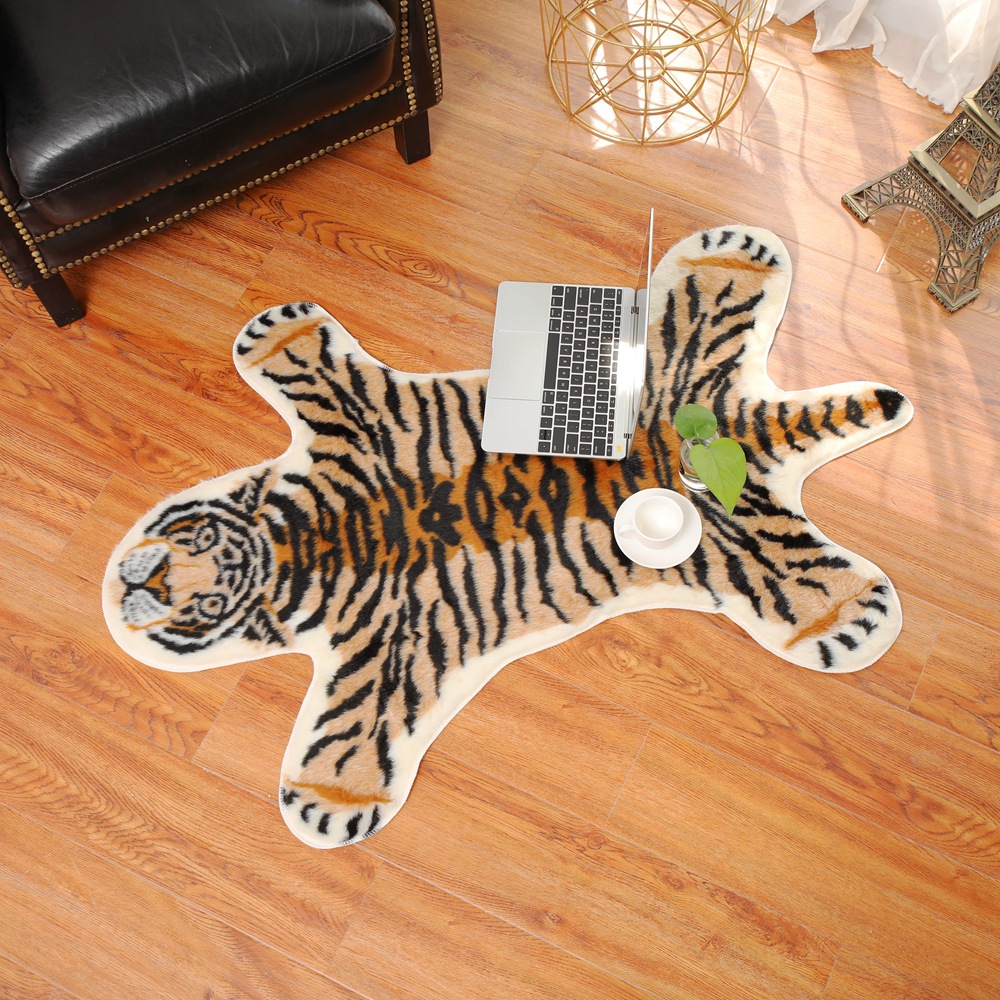 Tiger Printed Rug Cow Leopard  - Cowhide Rug Faux 评论和价格