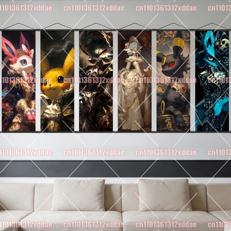 Pokémon Anime Scroll Painting  - Canvas Painting 评论和价格