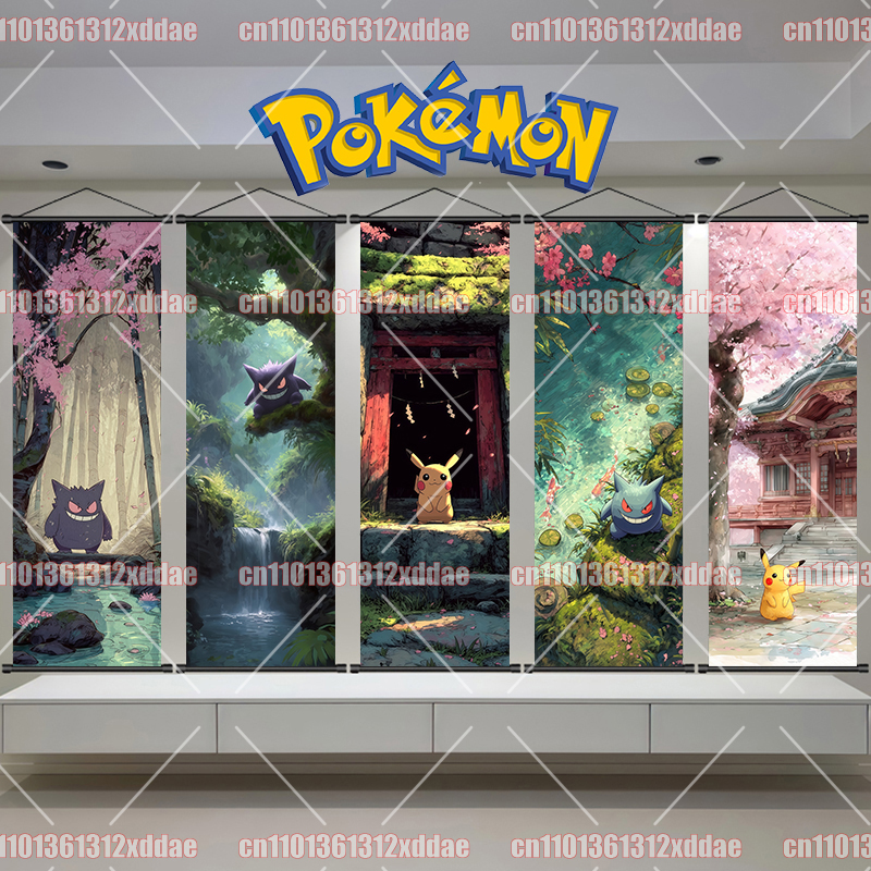 Pokémon Anime Scroll Painting  - Canvas Painting 评论和价格