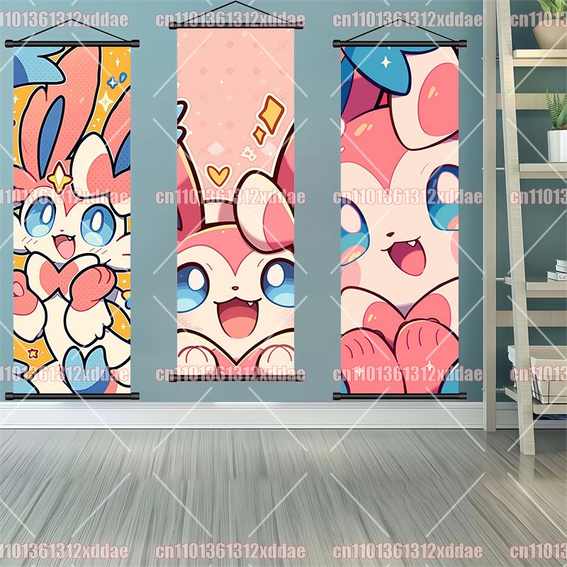 Pokémon Anime Scroll Painting  - Canvas Painting 评论和价格