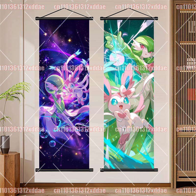 Pokémon Anime Scroll Painting  - Canvas Painting 评论和价格